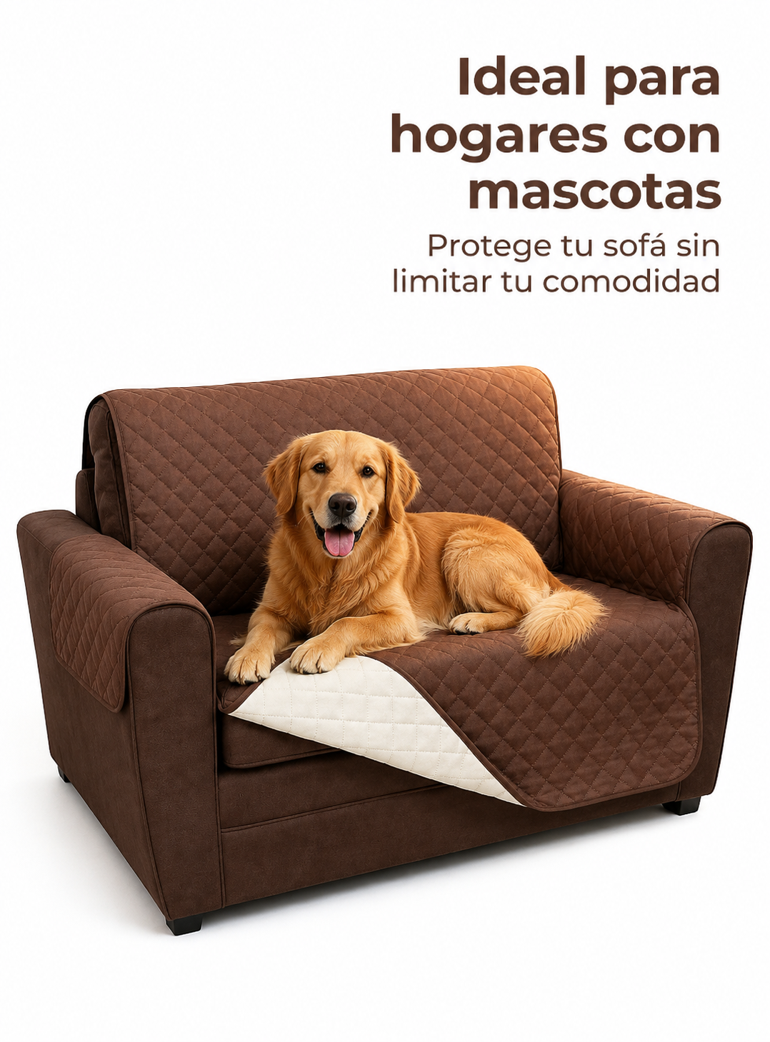 Protector Impermeable para Sofá Reversible – Ideal para Hogares con Niños y Mascotas