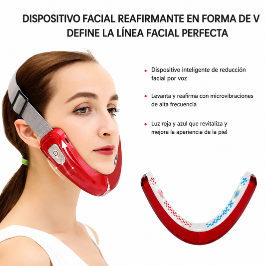 Dispositivo Facial V Face Reafirmante para Mentón y Mandíbula con Tecnología LED